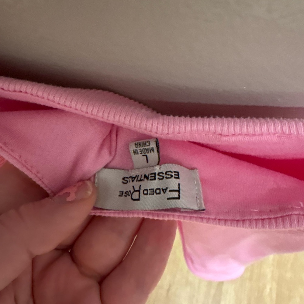 Pink Ribbed Bodysuit - Picture 3 of 3